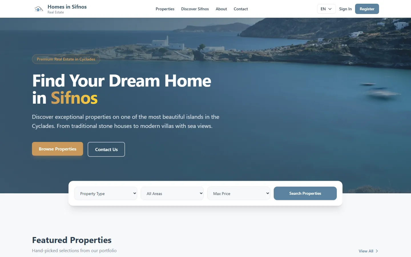 Στιγμιότυπο από το Homes in Sifnos